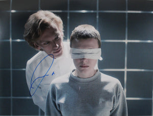 Jamie Campbell Bower 16X12 signed in Blue Stranger Things