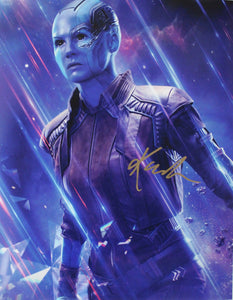 Karen Gillan 11X14 signed in Gold Guardians of the Galaxy.
