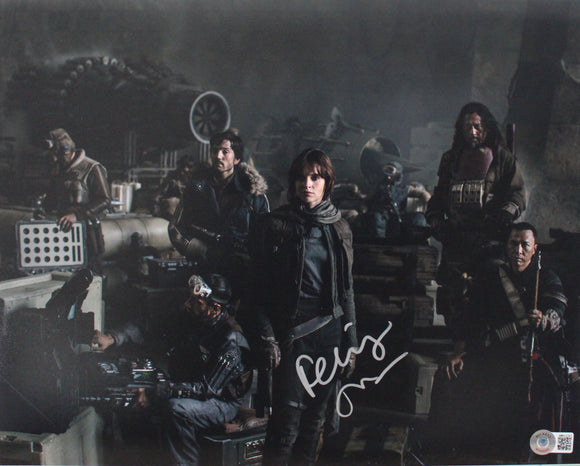 Felicity Jones 11X14 signed in SIlver With Beckett Star Wars Rogue One