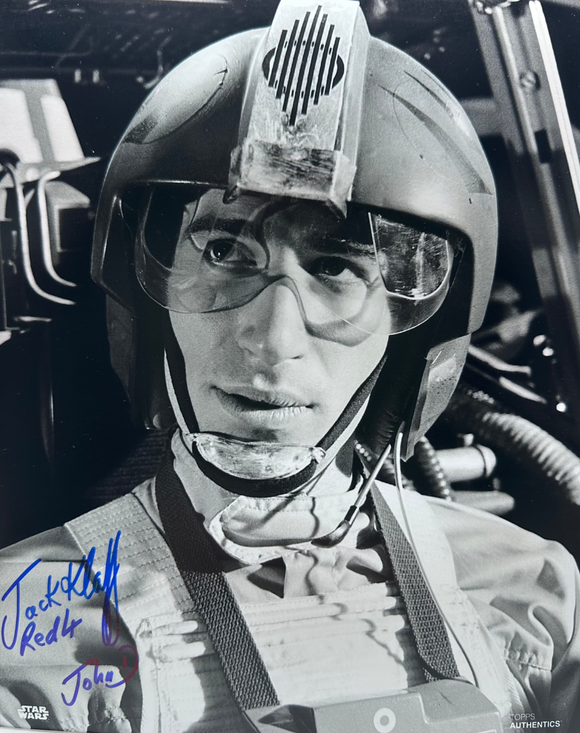 Jack Klaff 10 X 8 signed in blue Star Wars TOPPS IMAGE