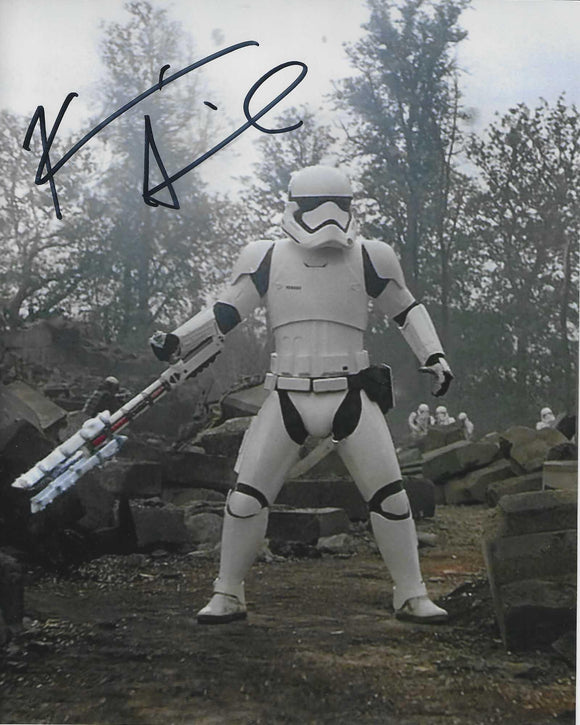 Kevin Smith 10X8 signed in Black Star Wars The Force Awakens