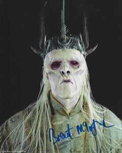 Brent McIntyre  10x8 signed in Blue Lord of the Rings