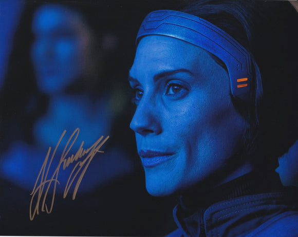 Katee Sackhoff 10x8 signed in Gold Star Wars The Mandalorian
