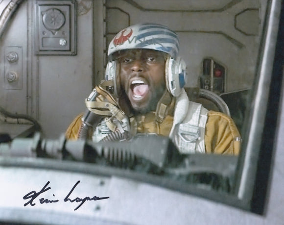Kevin Layne 10x8 signed in Black Star Wars The Last Jedi