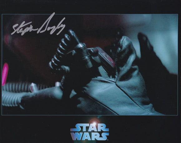 Stephan Bayley 10x8 signed in Silver Star Wars A New Hope