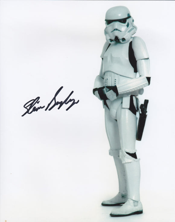 Stephan Bayley 10x8 signed in Black Star Wars A New Hope