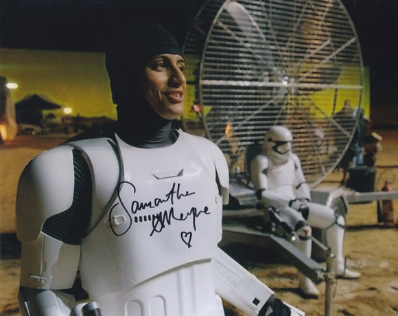 Samantha Alleyne 10x8 signed in Black Star Wars