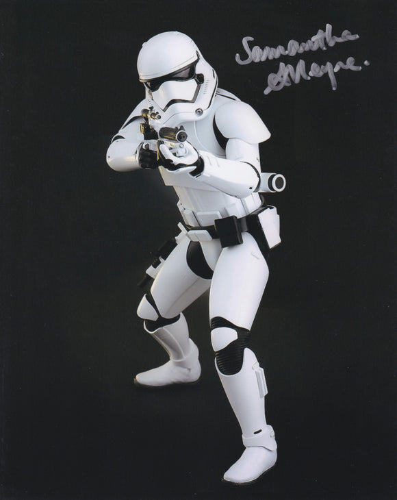Samantha Alleyne 10x8 signed in Silver Star Wars