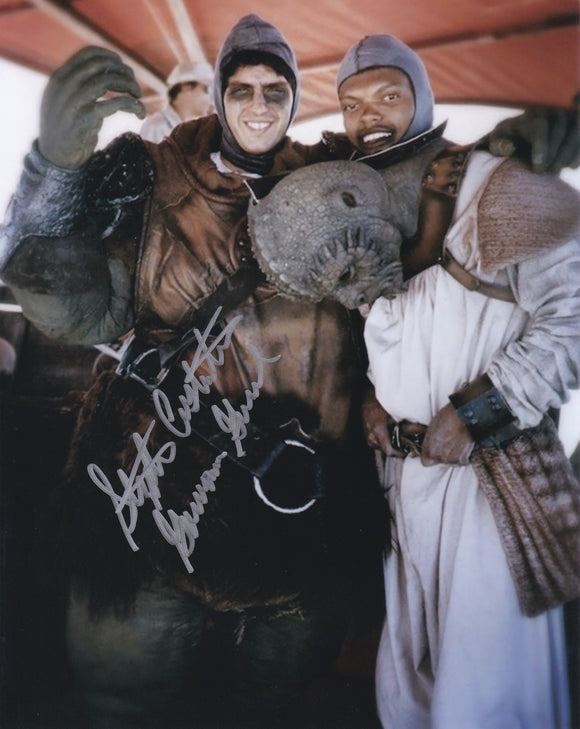 Stephen Costantino 10x8 signed in Silver Star Wars the Return of The jedi
