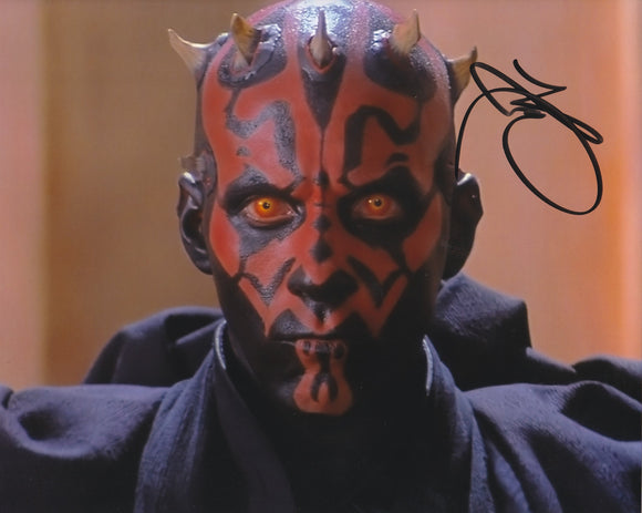 Ray Park 10x8 signed in Black Star Wars