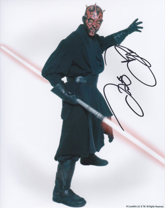 Ray Park 10x8 signed in black Star Wars