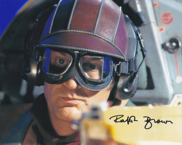 Ralph brown 10x8 signed in Black Star Wars