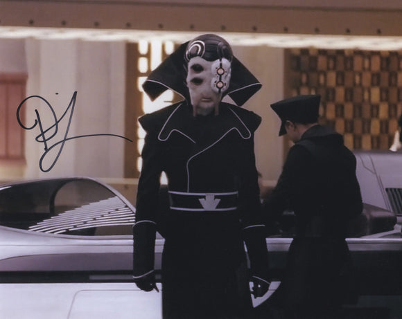Robert Strange 10x8 signed in Black Star Wars