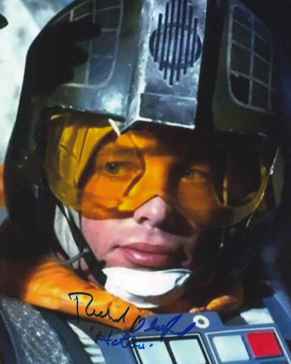 Richard Oldfield 10x8 signed in Blue Star Wars
