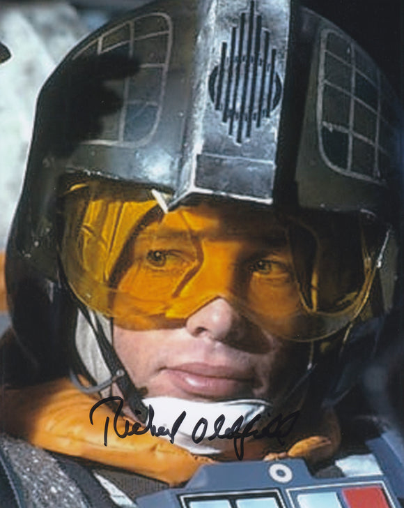 Richard Oldfield 10x8 signed in Black Star Wars