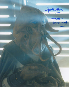 Gerald Home 10x8 signed in Blue Star Wars