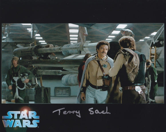 Terry Sach 10x8 signed in Silver Star Wars