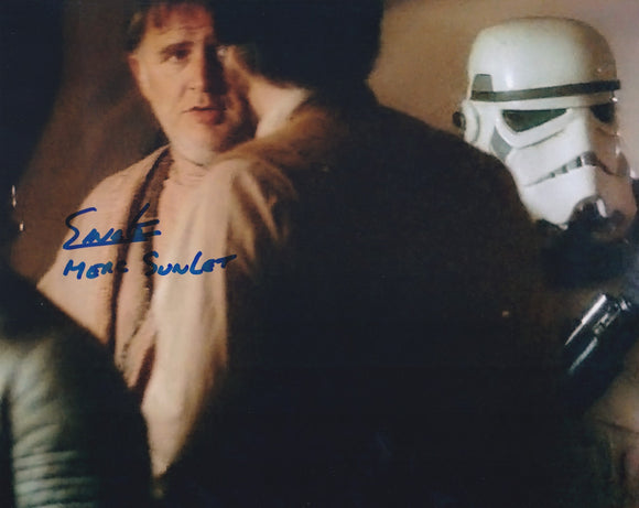 Ted westen 10x8 signed in Blue Star Wars