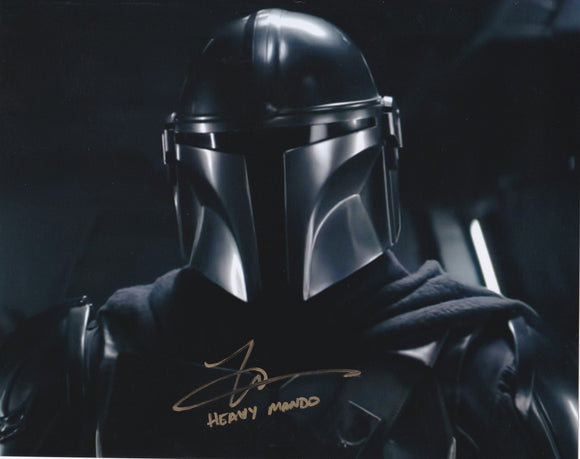 Tom O'Connell 10x8 signed in Gold Star Wars