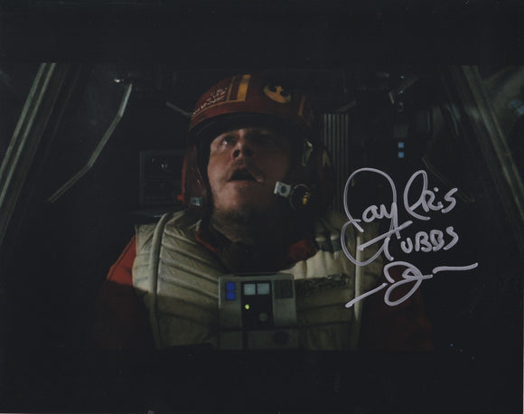 Jamie Christopher 10x8 signed in SIlver Star wars