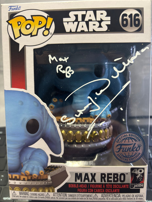Simon Williamson signed funko with character name