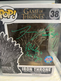 Game of Thrones Funko TRIPLE SIGNED in Green Paint Pen