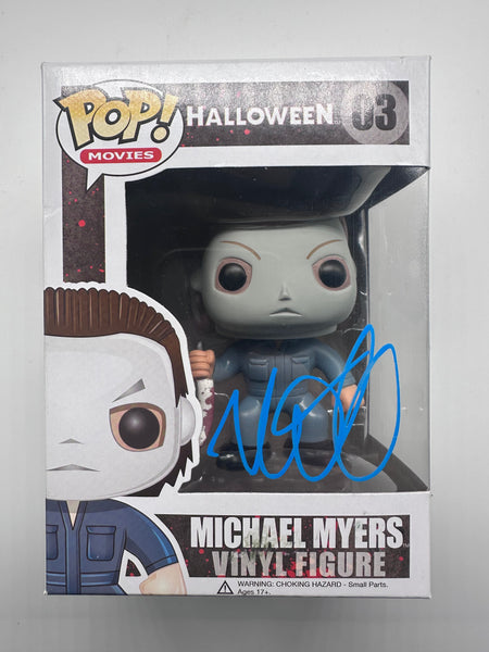 Nick Castle Signed Funko in Blue Halloween – Showmasters Comic Con