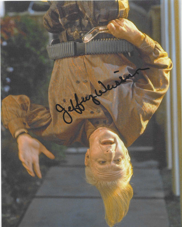 Jeffrey Weissman Back to the Future 10x8 Signed in Black