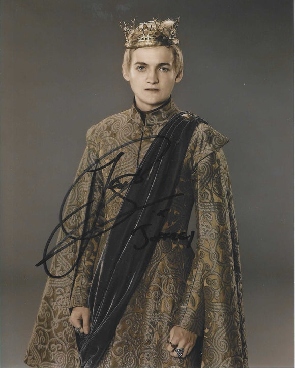 Jack Gleeson Game of Thrones 10x8 Signed in Black Pen
