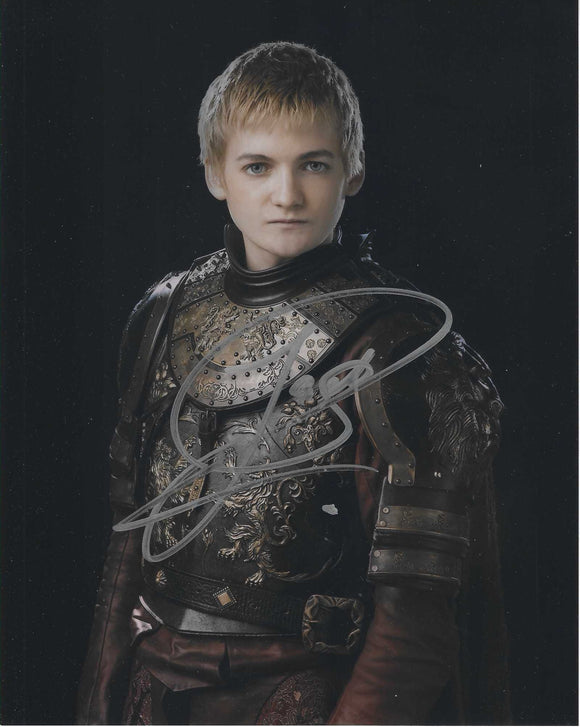 Jack Gleeson Game of Thrones 10x8 Signed in Silver Pen