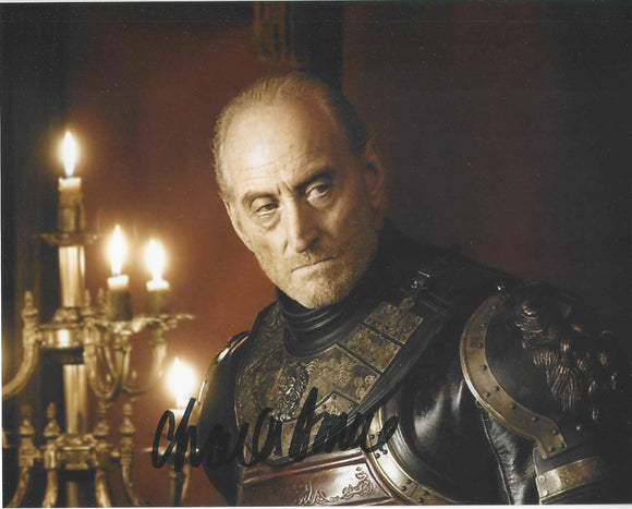 Charles Dance Game of Thrones 10x8 Signed in Black