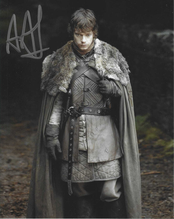Alfie Allen Game of Thrones 10x8 Signed in Silver Pen