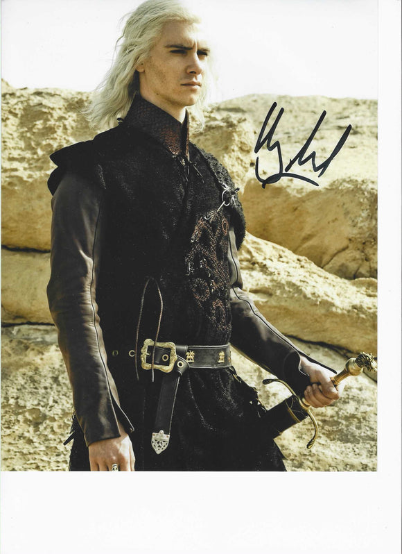 Harry Lloyd Game of Thrones 10x8 Signed in Black