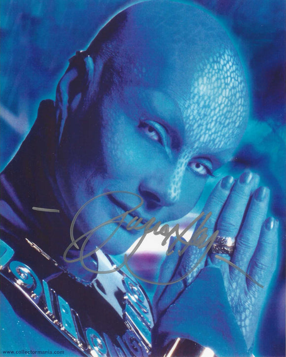 Virgina Hey Farscape 10x8 Signed in Silver Pen