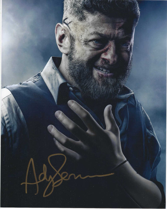 Andy Serkis Wakanda 10x8 Signed in Silver Pen
