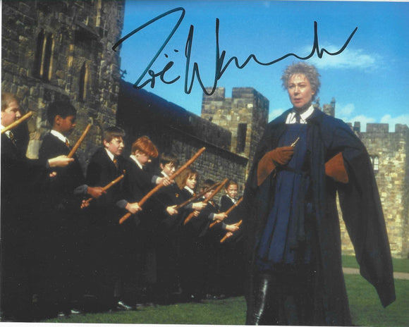 Zoe Wannamaker Harry Potter 10x8 Signed in Black Pen