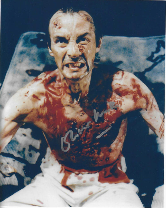 Oliver Smith Hellraiser 10x8 Signed in Silver Pen