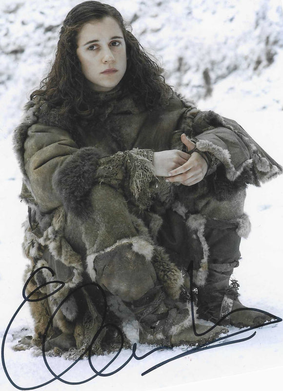 Ellie Kenderick Game of Thrones 10x8 Signed in Black Pen
