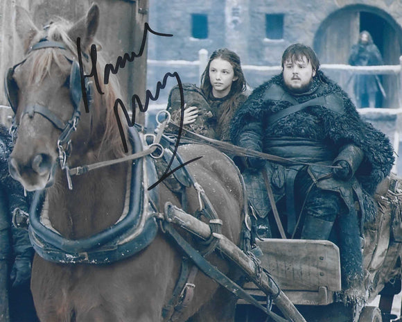 Hannah Murray Game of Thrones 10x8 Signed in Black Pen