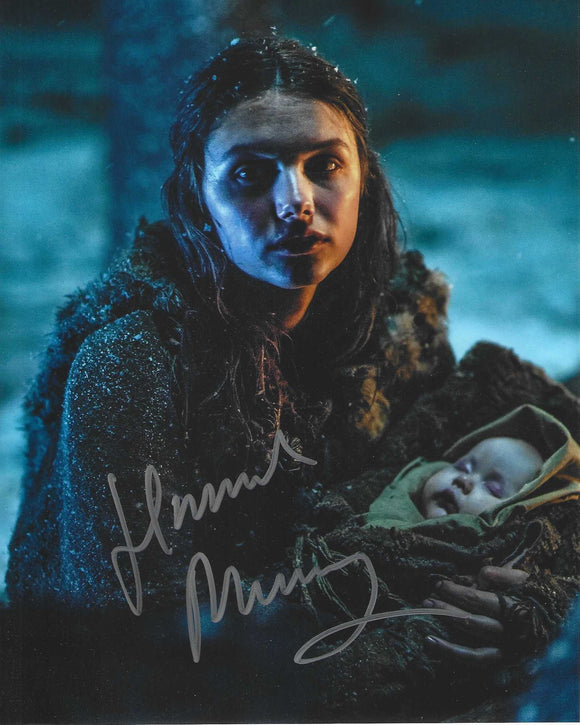 Hannah Murray Game of Thrones 10x8 Signed in Silver Pen