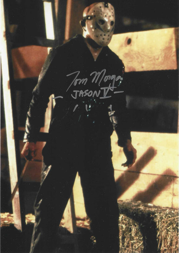 Tom Morga Friday 13th 10x8 Signed in Silver