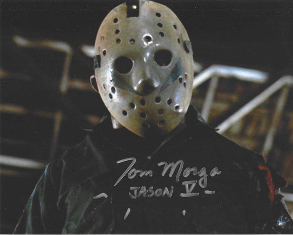 Tom Morga Friday 13th 10x8 Signed in Silver
