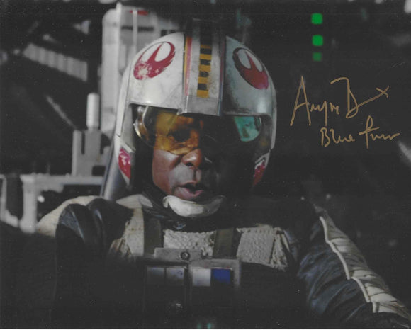 Ariyon Bakare Star Wars Rogue One 10x8 Signed in Gold Pen