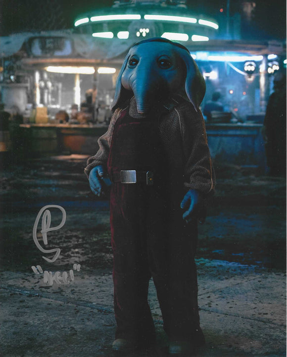 Robert Timothy Smith Star Wars Skeleton Crew 10x8 signed in Silver Pen