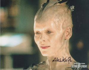Alice Krige 10x8 signed in black DST Official Picture Star Trek First Contact
