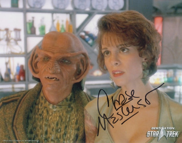 Chase Masterson 10x8 signed in black DST Official Picture
