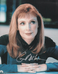Gates McFadden 10x8 signed in silver