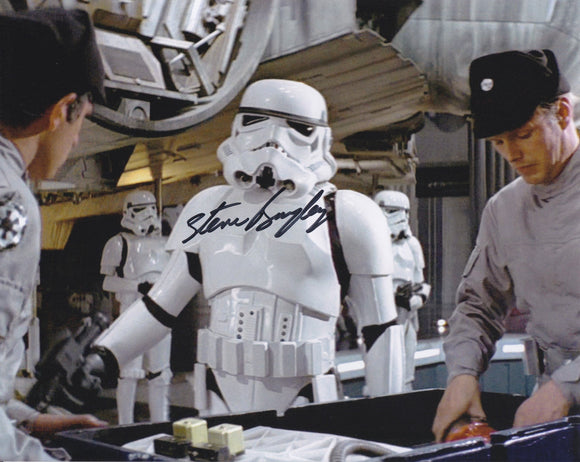 Stephen Bayley 10x8 signed in Black -  Star Wars A new Hope