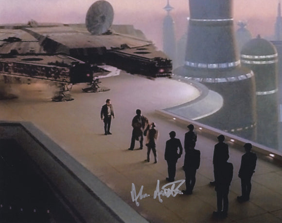 Alan Austen 10x8 signed in Silver - Star Wars The Empire Strikes Back