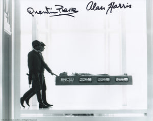 Quentin Pierre and Alan Harris 10x8  DOUBLE SIGNED in Black Star Wars Empire Strikes Back